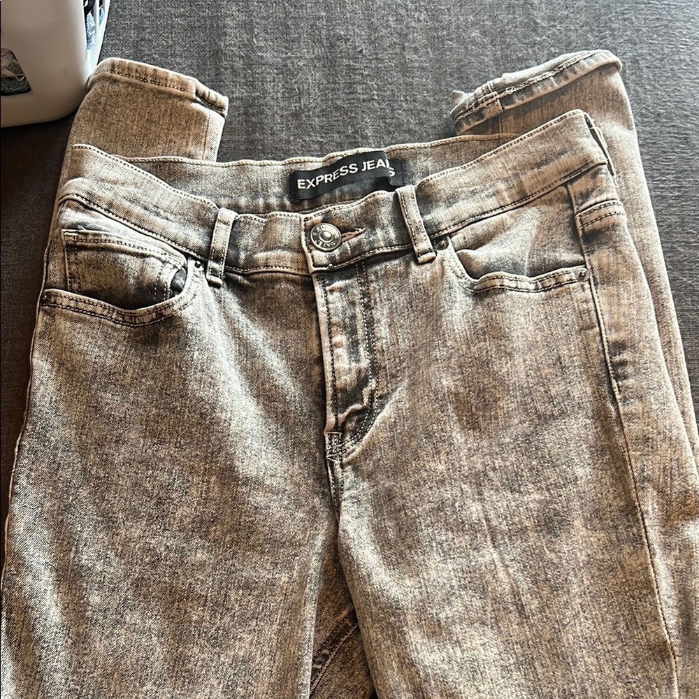 Express Women's Gray Jeans